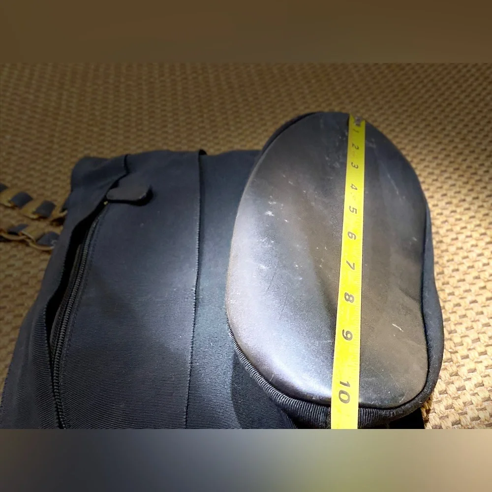 Salvatore Ferragamo Canvas Black Chain Strap Bag - Picture 14 of 17